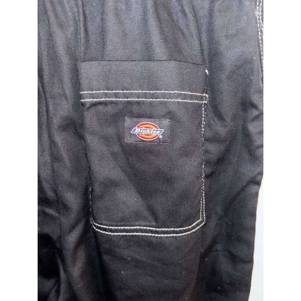 DICKIES Coverall Jumpsuit Women's Large Black Short Sleeve Pants Zip Up NEW - Picture 4 of 6